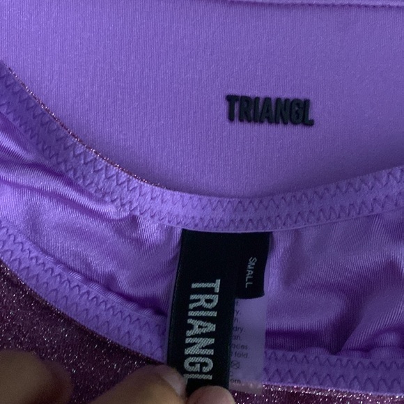 WORN ONCE. BOTTOMS: Triangl mica chee sparkle bikini - Picture 4 of 4